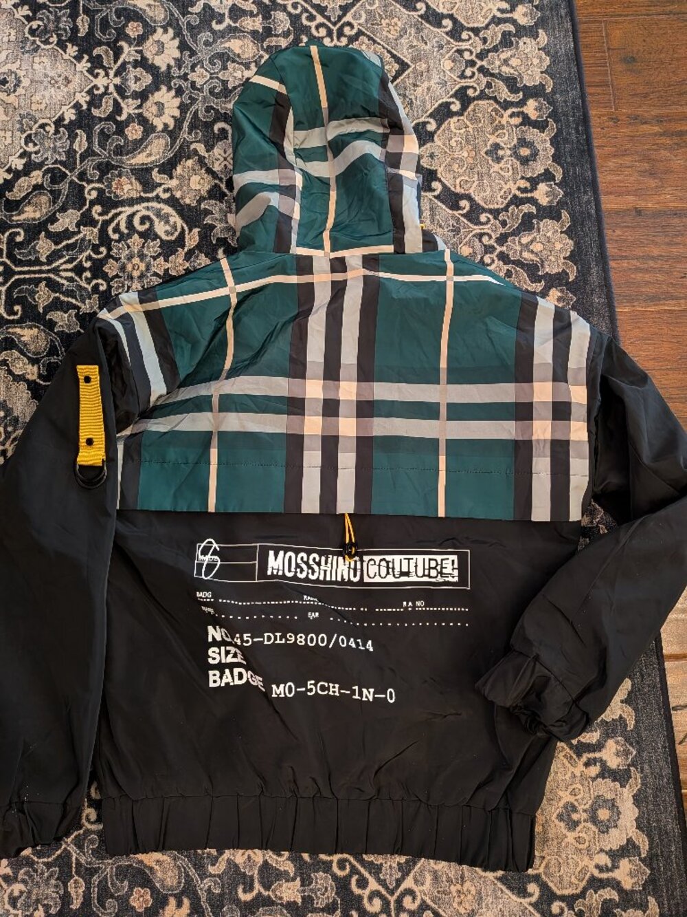 10.Deep X Pokemon Windbreaker Full Zip Hooded Jacket Mosshino Coutube M - Picture 1 of 3